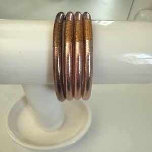 Budhagirl FAWN ALL WEATHER BANGLES (SET OF 4)